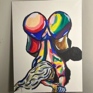 36x48 female anatomy large acrylic wall art gallery wrapped original piece